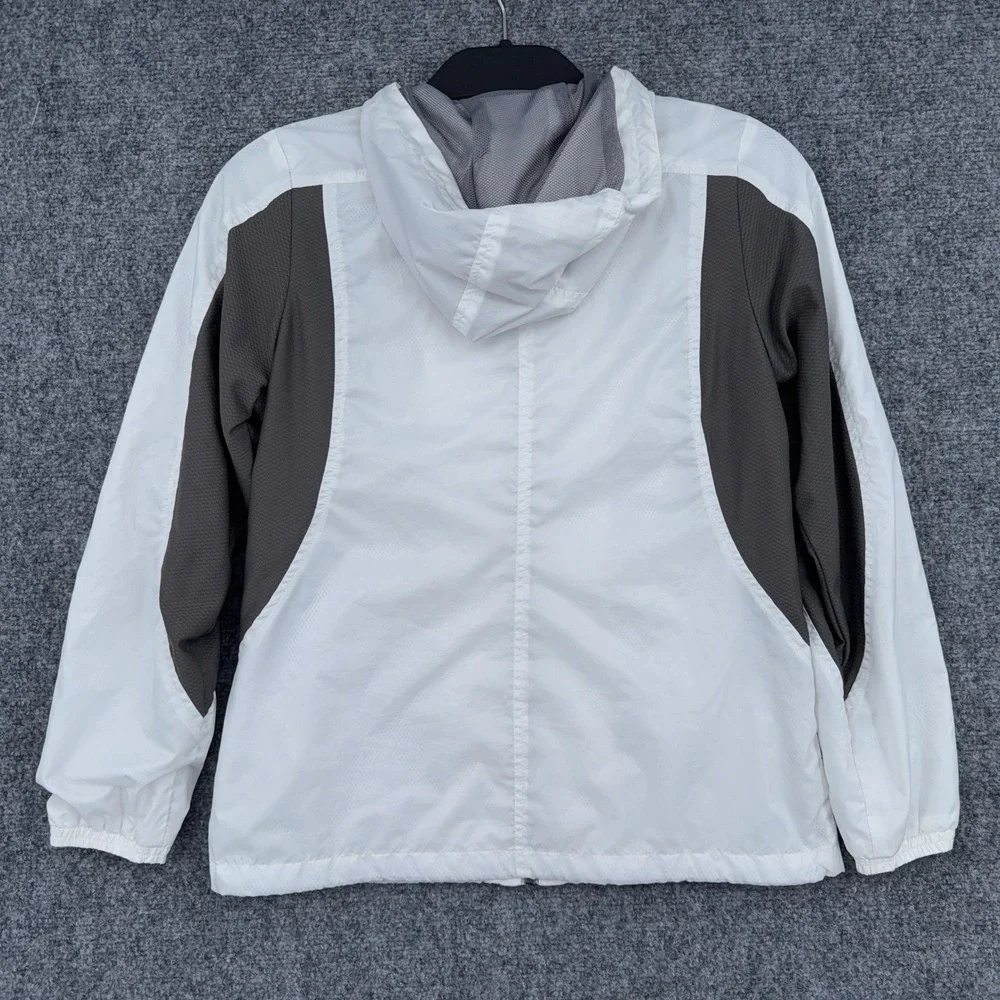 Le Coq Sportif Windbreaker Jacket Women S JASPO Polyester White Gray QB575121W